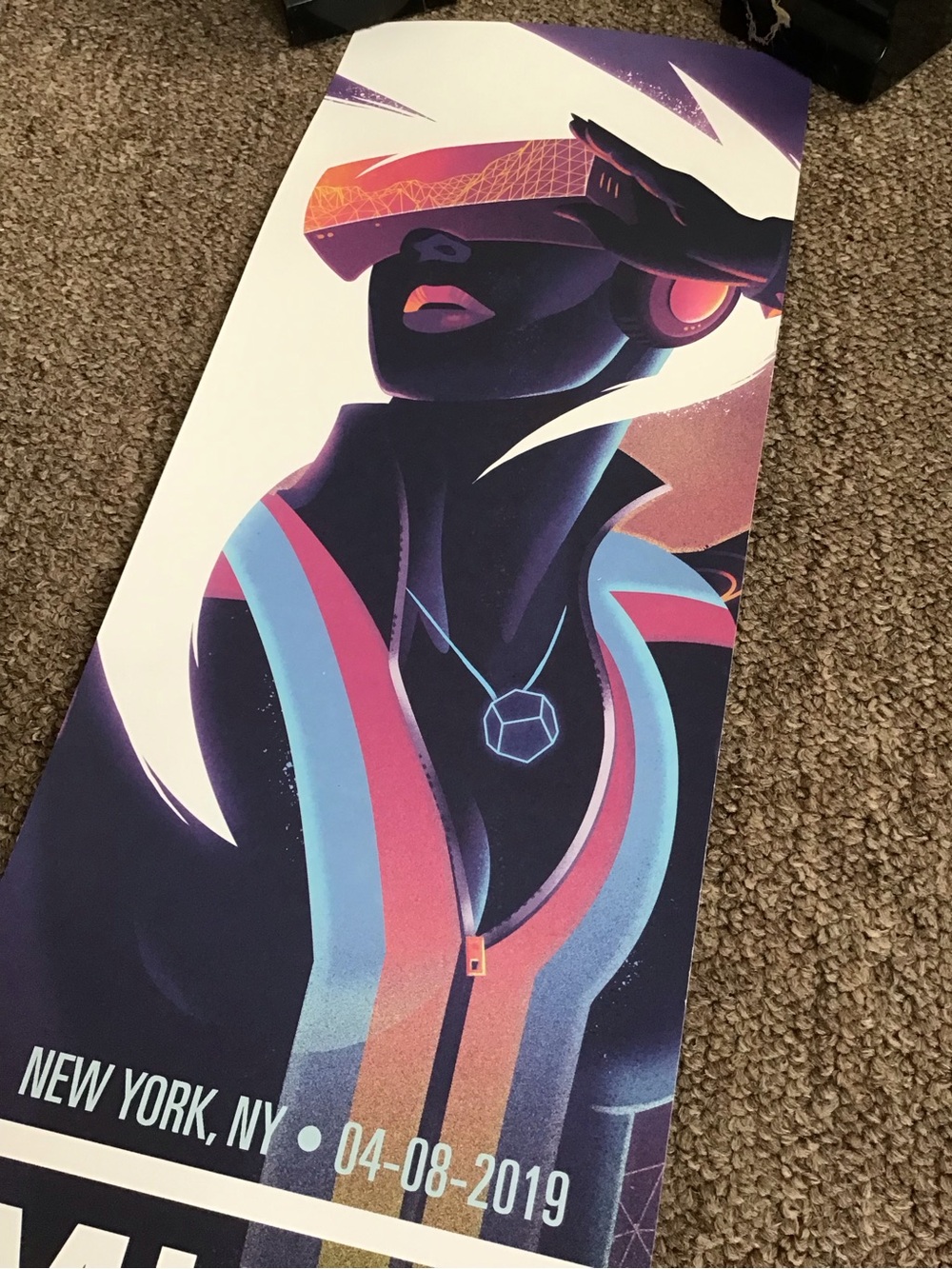 Muse NYC Simulation Theory tour poster 2019